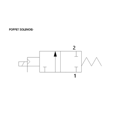 8227A1GA6168EC7 NUMATICS/AVENTICS SOLENOID POPPET VALVE<BR>227 SERIES 2/2 NC 1" NPT 120VAC, EXT PILOT , LT DIN CONN